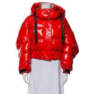 NWT RUDSAK Orange Red Puffer Jacket - DAYA Size S